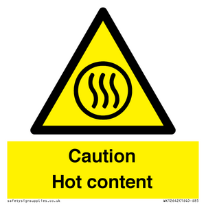Caution Hot content